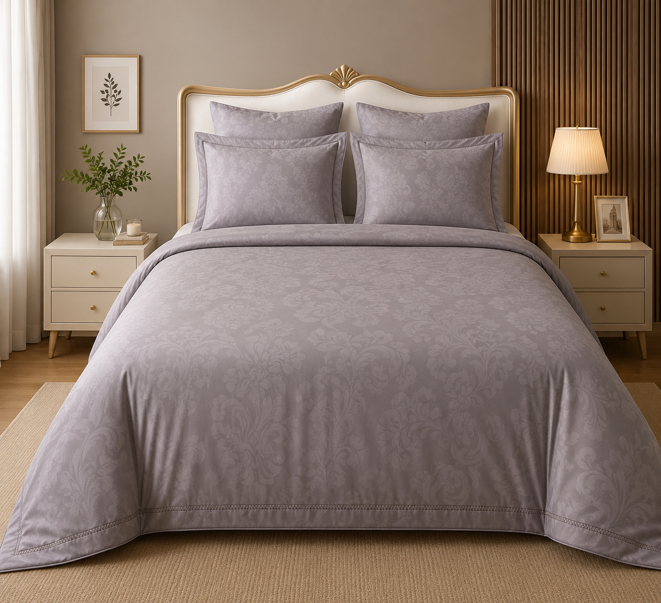 Premium Self Print Pure Cotton bedsheet