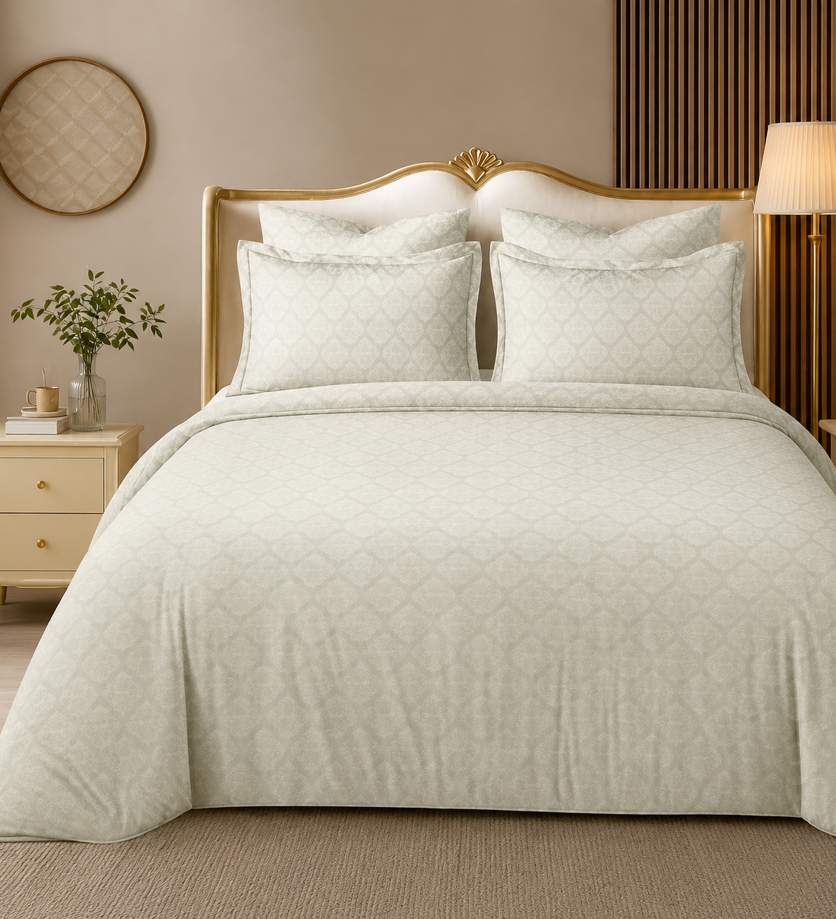 Premium Self Print Pure Cotton bedsheet