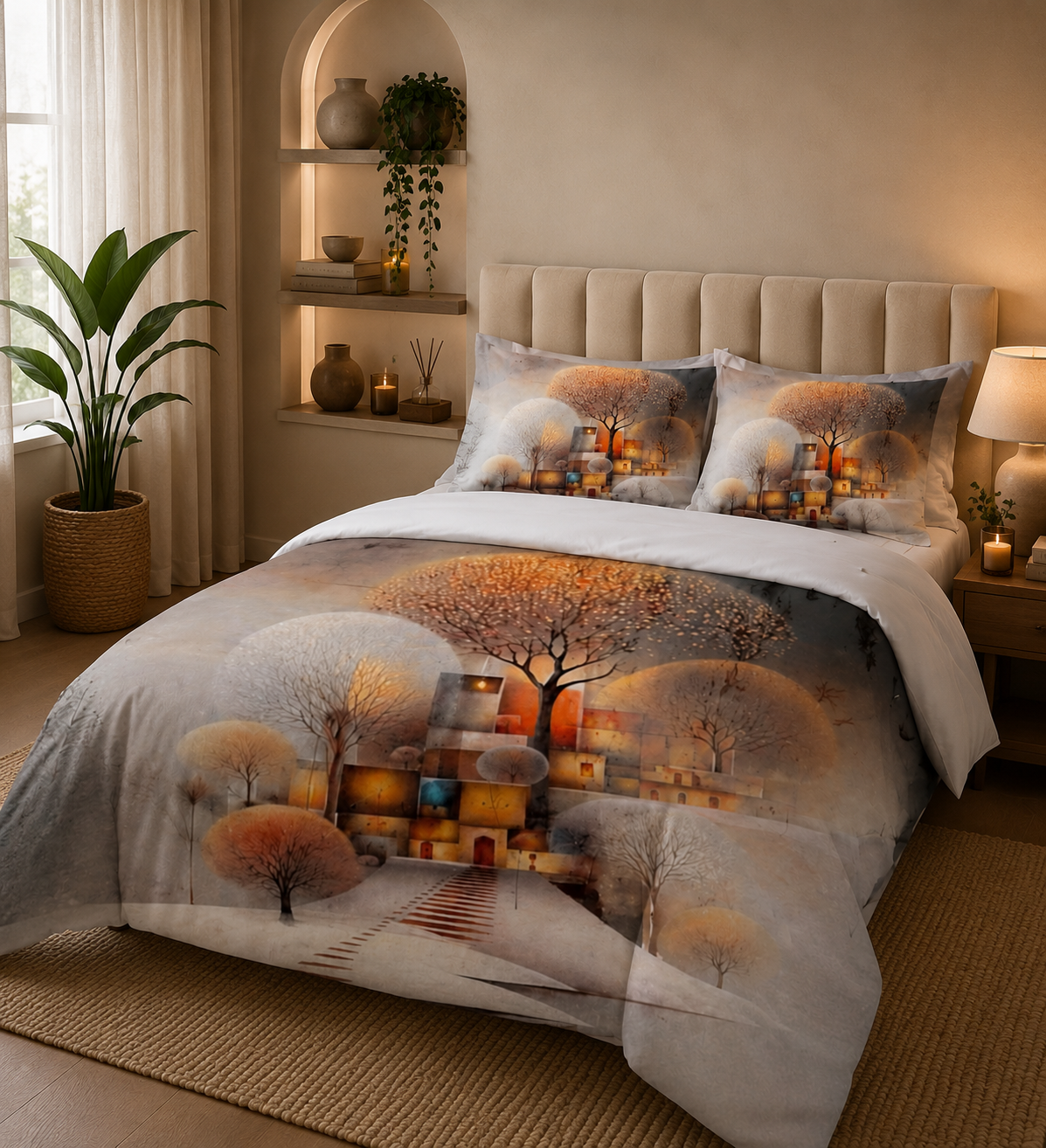 11D Luxury Printed Bedsheet Set